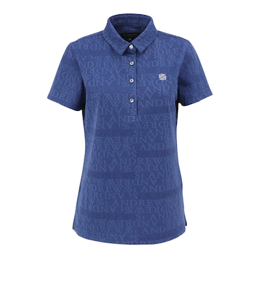 セントアンドリュース（ST.ANDREWS）ゴルフウェア ダブルロゴジャガード半袖シャツ 043-6160352-110
