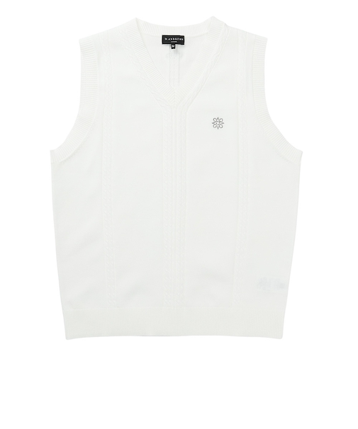 セントアンドリュース（ST.ANDREWS）ゴルフウェア 9Gケーブル Vネック ニット ベスト プルオーバー 042-6173251-030