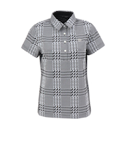 セントアンドリュース(ST.ANDREWS)ゴルフウェア ホースビットチェックジャガード半袖シャツ 043-6160254-030