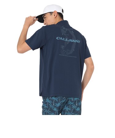 キャロウェイ（CALLAWAY）モックネック ゴルフ 半袖 メンズ マイナス3℃裏クールリラックス半袖モックネック C26134120-1120