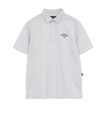 キャロウェイ（CALLAWAY）ゴルフウェア かざあなメッシュ小ヤシの木総柄半袖シャツ C26134125-1020