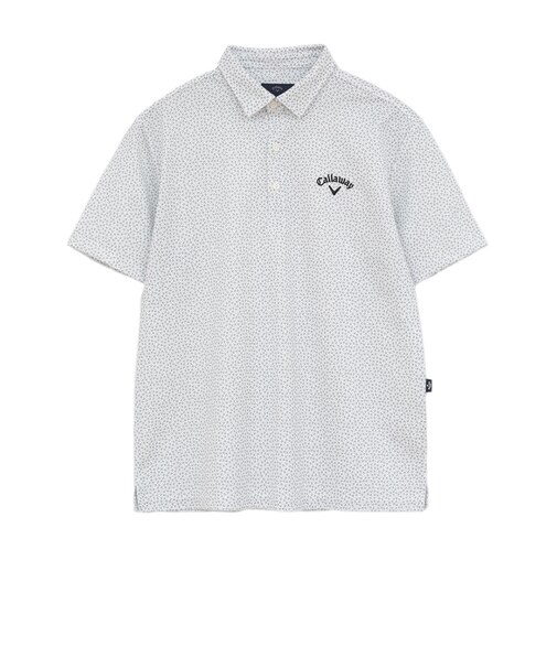 キャロウェイ（CALLAWAY）ゴルフウェア かざあなメッシュ小ヤシの木総柄半袖シャツ C26134125-1020