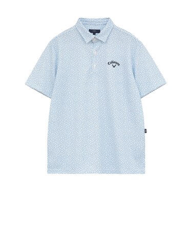 キャロウェイ（CALLAWAY）ゴルフウェア かざあなメッシュ小ヤシの木総柄半袖シャツ C26134125-1111