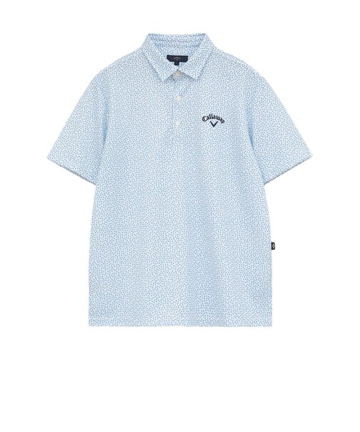 キャロウェイ（CALLAWAY）ゴルフウェア かざあなメッシュ小ヤシの木総柄半袖シャツ C26134125-1111