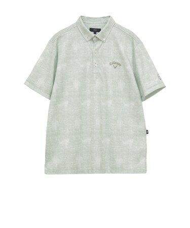 キャロウェイ（CALLAWAY）ゴルフウェア かざあなメッシュシャンブレー柄半袖シャツ C26134127-1130