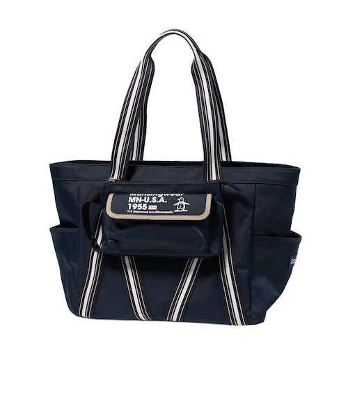 マンシング（MUNSING）ナイロンツイル ジャカードテープ トートバッグ