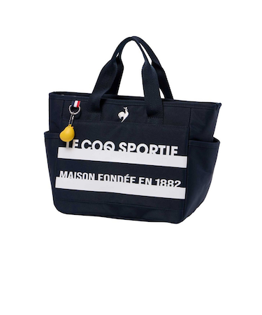 ルコックスポルティフ（lecoqsportif）ボーダーデザイン チャーム付きカートポーチ LG6STT44L NV00