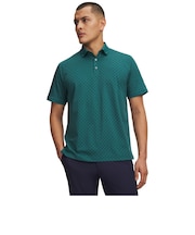 アンダーアーマー（UNDER ARMOUR）ゴルフウェア ARMOURDRY PRINTED RIB 半袖ポロシャツ 6009655 338