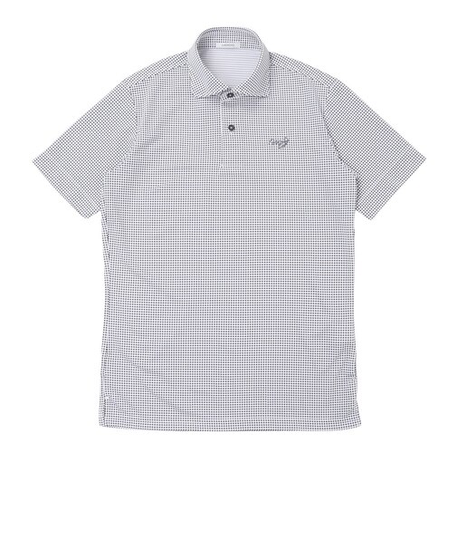 ゴルフウェア ギンガムチェック 半袖ポロシャツ 21-2261244-05