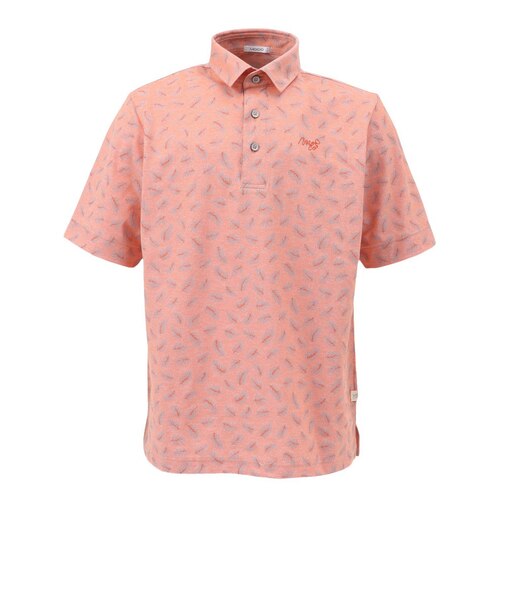 ゴルフウェア リーフプリント 半袖ポロシャツ 21-2261341-35