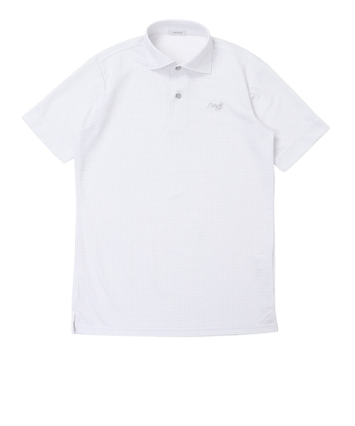 ゴルフウェア ギンガムチェック 半袖ポロシャツ 21-2261244-11