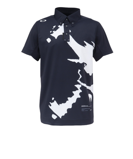 オークリー（OAKLEY）ゴルフウェア スカル ステートメント ボールド 半袖ポロシャツ FOA409087-020
