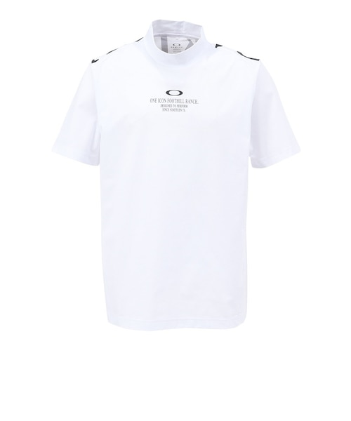 オークリー ゴルフ 半袖 モックネック ウェア ホワイト Mサイズ OAKLEY LASTING COOL BROCK モックネック半袖シャツ(半袖シャツ