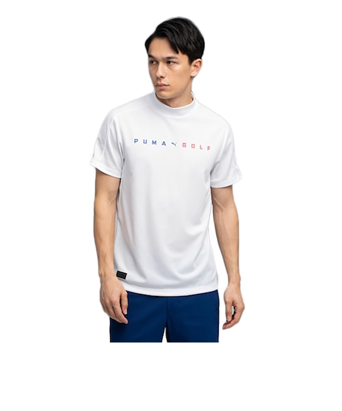 プーマ（PUMA）ゴルフ PB ロゴ モックネック 半袖 シャツ 637956-03