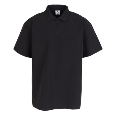 プーマ（PUMA）ゴルフウェア  半袖 シアサッカー ハーフジップシャツ 638997-01