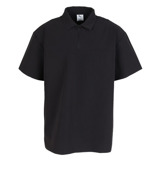 プーマ（PUMA）ゴルフウェア  半袖 シアサッカー ハーフジップシャツ 638997-01