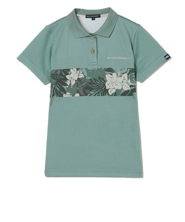 ROSASEN（ROSASEN）ゴルフウェア ハダサラ冷感プルントポロシャツ 045-25443-26SS-025