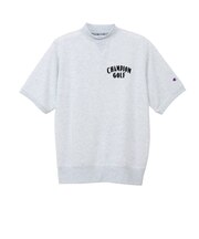 チャンピオン（CHAMPION）ゴルフウェア テックウィーブ テリー ショートスリーブモックネックスウェットシャツ C3-DG002 070