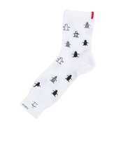 マンシング（MUNSING）ミドル丈 飛び柄ソックス MG6SSO09L WH00