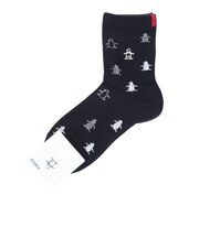 マンシング(MUNSING)ミドル丈 飛び柄ソックス MG6SSO09L NV00