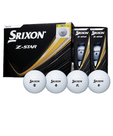 Z-STAR ホワイト 漢数字 ゴルフボール SN ZS9 WH ダース(12個入り)