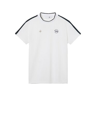 ルコックスポルティフ（lecoqsportif）モックネック レディース ゴルフ 半袖 モックネック半袖シャツ LG6SHS50L WH00