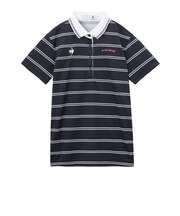 ルコックスポルティフ（lecoqsportif）ゴルフウェア ボーダー半袖シャツ LG6SHS00L NV00