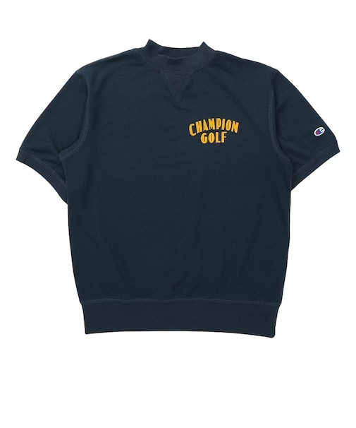 チャンピオン(CHAMPION)ゴルフウェア テックウィーブ テリー ショートスリーブ モックネック スウェットシャツ C3-DG002 370