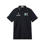 ルコックスポルティフ（lecoqsportif）ゴルフウェア 吸汗速乾 マークデザイン半袖シャツ LG6SHS00M BK00