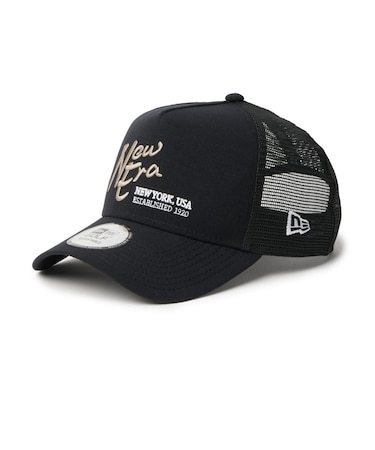 ニューエラ（NEW ERA）帽子 9FORTY A-Frame トラッカー ナイロンタッサー NEW ERA NEW YORK USA EST 1920 14…
