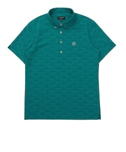 セントアンドリュース(ST.ANDREWS)ゴルフウェア ロゴボーダー ジャガード 半袖ポロシャツ 042-6160551-140