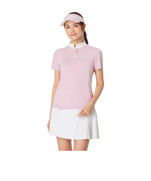 テーラーメイド（TAYLORMADE）モックネック ゴルフ 半袖 スリット半袖モック M24246-TL817