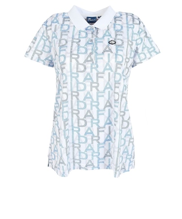 フィドラ（FIDRA）ゴルフウェア 半袖 総柄ポロシャツ FD5RUG11 WHT