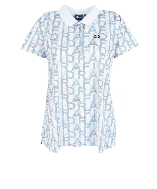 フィドラ（FIDRA）ゴルフウェア 半袖 総柄ポロシャツ FD5RUG11 WHT