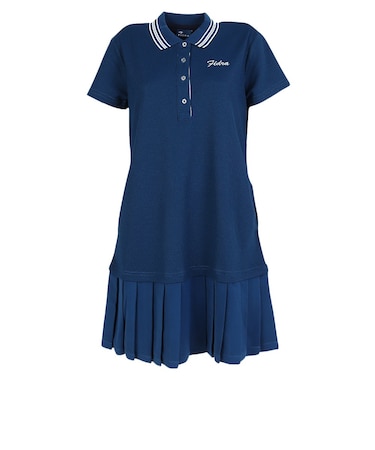 フィドラ（FIDRA）ゴルフウェア 半袖 ポロワンピース FD5RUQ05 NVY