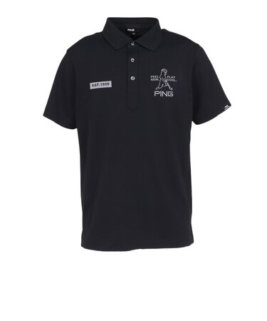 ピン（PING）ゴルフウェア スーパーシェルター 06 半袖ポロシャツ 621-6160209-010