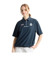 マンシング（MUNSING）ゴルフウェア オーバーサイズ半袖ポロシャツ MG6SHS38L NV00