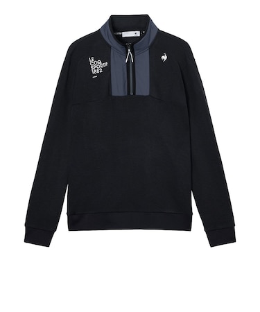 ルコックスポルティフ（lecoqsportif）ゴルフウェア 裏起毛 セーターライク 長袖ハーフジッププルオーバー LG5FSW01M NV00