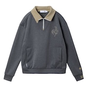 ルコックスポルティフ（lecoqsportif）ゴルフウェア 蓄熱保温 ハーフジップ 長袖 スウェット LG5FSW01L GY00