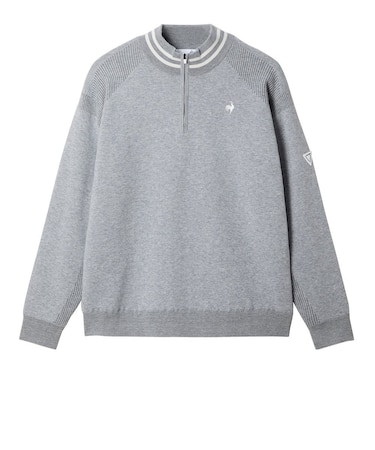 ルコックスポルティフ（lecoqsportif）ゴルフウェア 防風 長袖 ハーフジップセーター LG5FST81M GY00