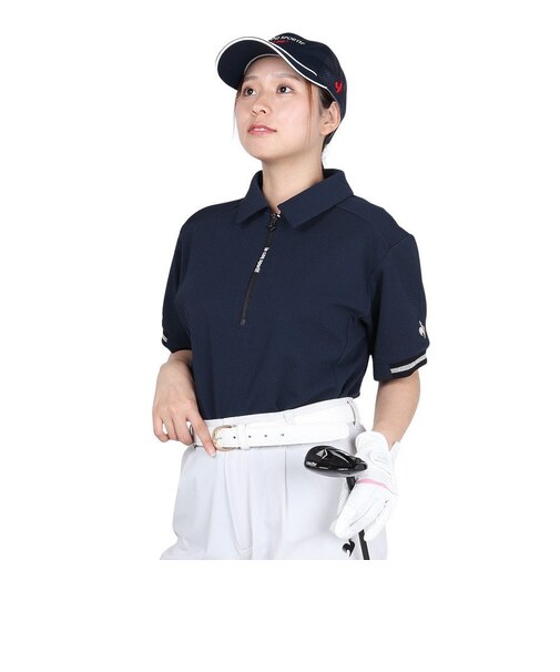 ルコックスポルティフ（lecoqsportif）ゴルフウェア 吸汗 半袖カットソー LG5FSW80L NV00
