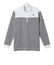ルコックスポルティフ（lecoqsportif）ゴルフウェア 蓄熱保温 ヒートナビ ハーフジップ 長袖シャツ LG5FLS81M WH00