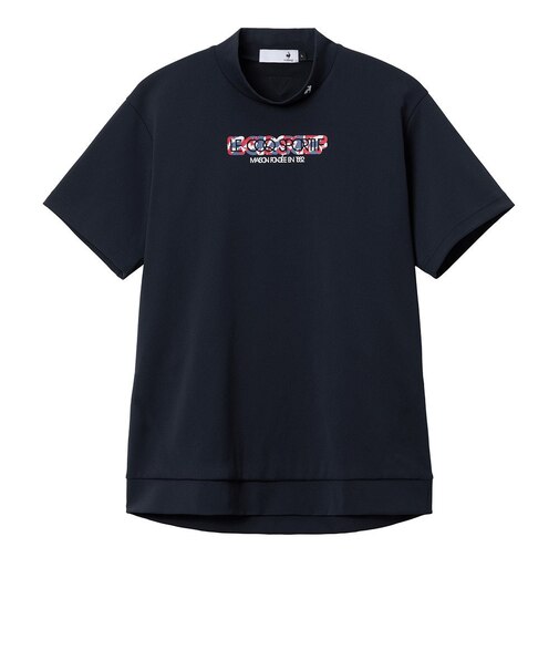ルコックスポルティフ（lecoqsportif）ゴルフウェア 吸汗速乾 半袖 モックネックシャツ LG5FHS50M NV00