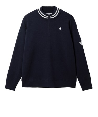 ルコックスポルティフ(lecoqsportif)ゴルフウェア 防風 長袖 ハーフジップセーター LG5FST81M NV00