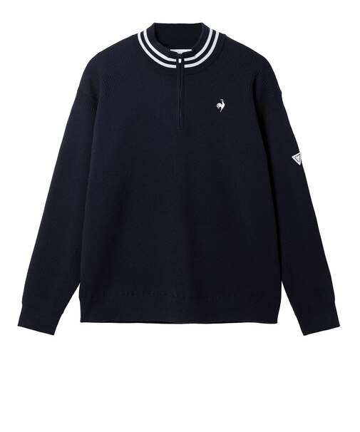 ルコックスポルティフ(lecoqsportif)ゴルフウェア 防風 長袖 ハーフジップセーター LG5FST81M NV00