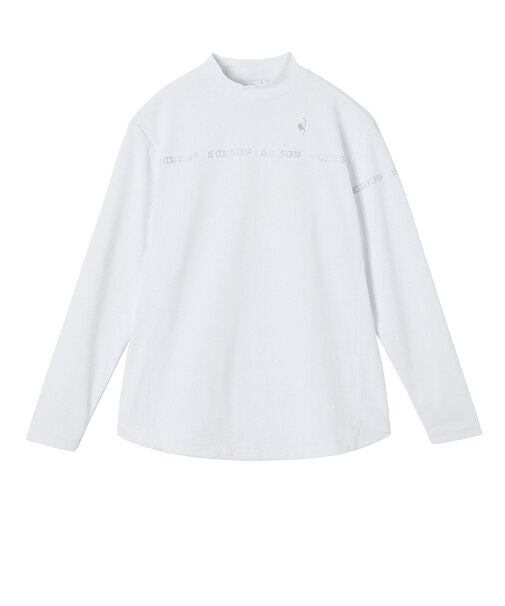 ルコックスポルティフ（lecoqsportif）ゴルフウェア 吸汗 長袖 モックネックシャツ LG5FLS51L WH00