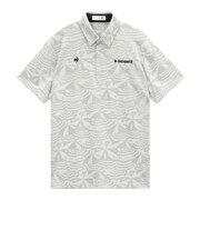 ルコックスポルティフ（lecoqsportif）ゴルフウェア マリンパラソルジャカード柄半袖シャツ LG6SHS09M GY00