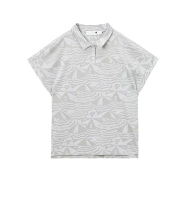 ルコックスポルティフ(lecoqsportif)ゴルフウェア ワイドシルエット総柄半袖シャツ LG6SHS04L GY00