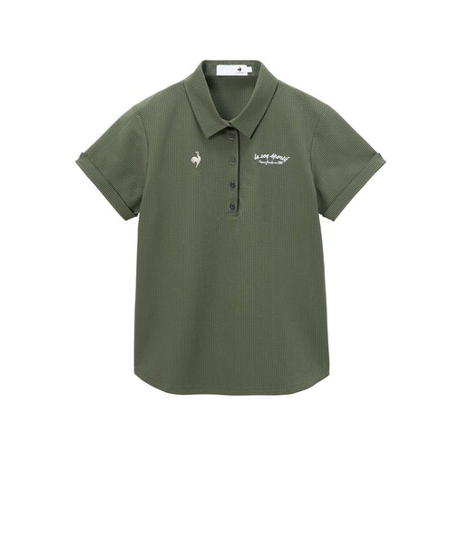 ルコックスポルティフ(lecoqsportif)ゴルフウェア サッカーストライプ半袖シャツ LG6SHS06L KH00