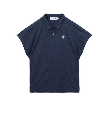 ルコックスポルティフ（lecoqsportif）ゴルフウェア ワイドシルエット総柄半袖シャツ LG6SHS04L NV00